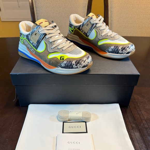Gucci Shoes - New Authentic Gucci Ultrapace GG Logo Tejus Sneaker Shoes Size UK 4.5 / 7 W